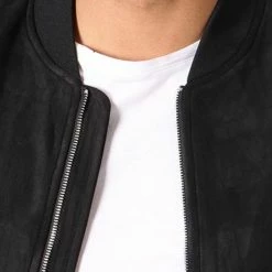 Offres 💯 Bomber Suédine BB007 Noir de Frilivin 🥰 -Promos Frilivin Magasin frilivin 134002 bb007 1 black 20180903T141426 03