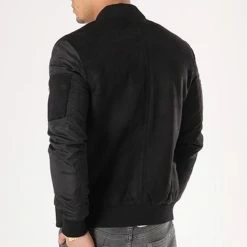 Offres 💯 Bomber Suédine BB007 Noir de Frilivin 🥰 -Promos Frilivin Magasin frilivin 134002 bb007 1 black 20180903T141426 05
