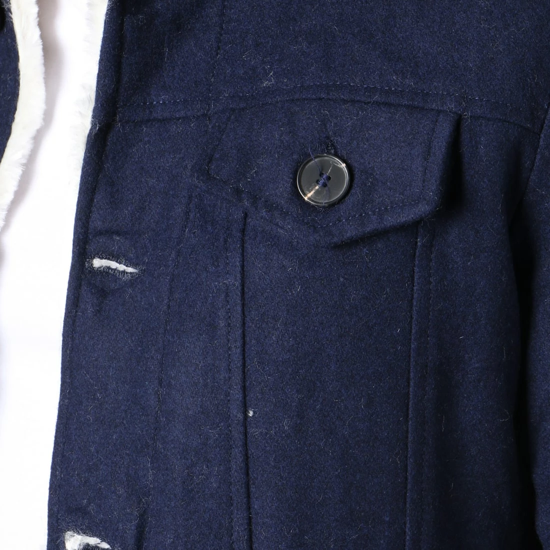 Vente flash 🎉 Veste Col Mouton QQ511 Bleu Marine de Frilivin 👏 4 Vente flash 🎉 Veste Col Mouton QQ511 Bleu Marine de Frilivin 👏 – Image 2