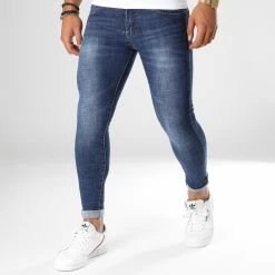 Promos Frilivin Magasin 31 Meilleure vente ✔️ Jean Super Skinny Fit JK-885 Bleu Denim de Frilivin ❤️