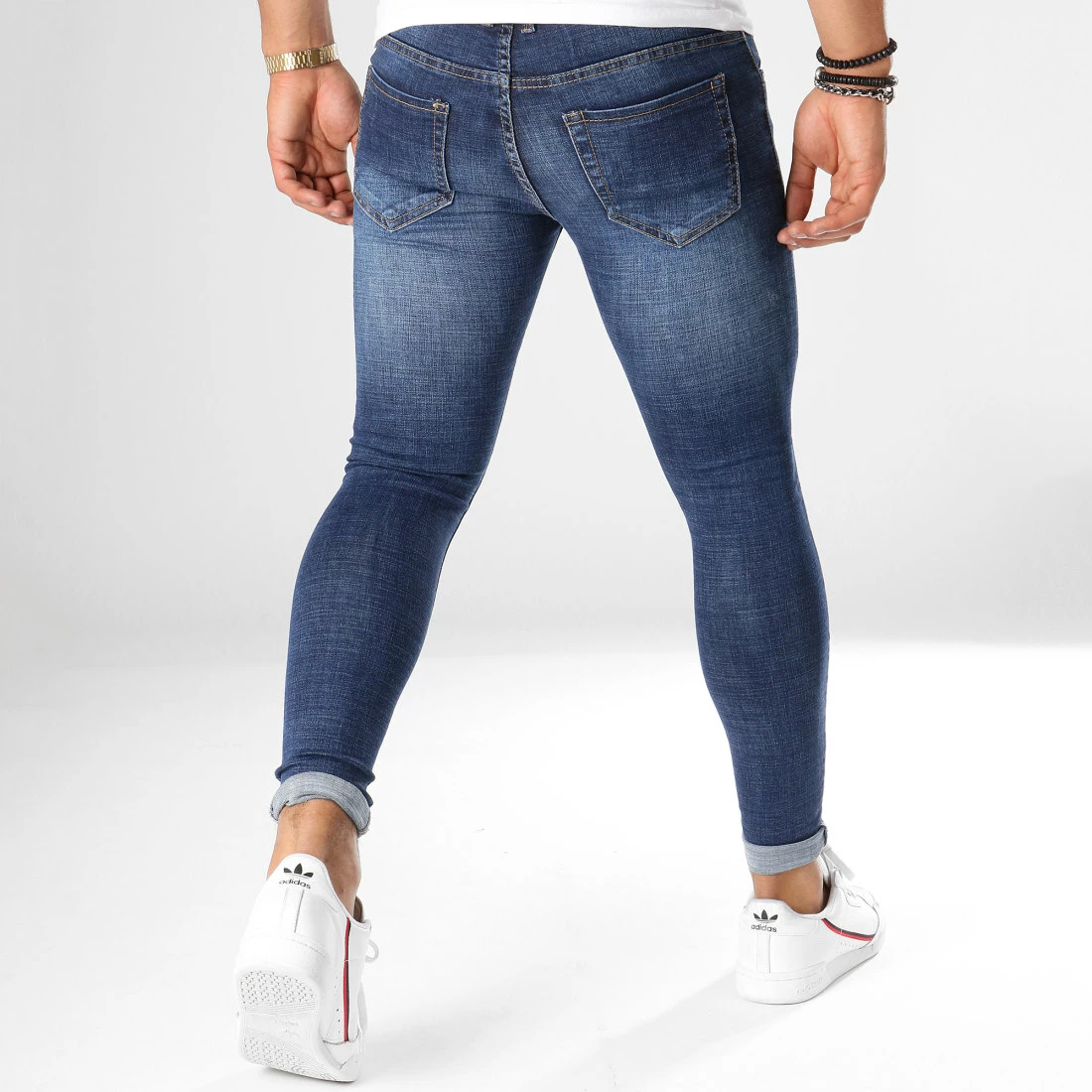 Meilleure vente ✔️ Jean Super Skinny Fit JK-885 Bleu Denim de Frilivin ❤️ 6 Meilleure vente ✔️ Jean Super Skinny Fit JK-885 Bleu Denim de Frilivin ❤️ – Image 4