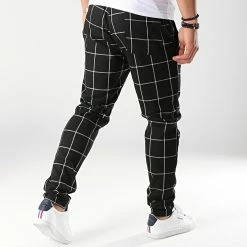Top 10 🧨 Pantalon Carreaux 7337-QR04 Noir Blanc de Frilivin 🧨 -Promos Frilivin Magasin frilivin 170954 7337 QR04 BLACK WHITE 20190212T163134 05