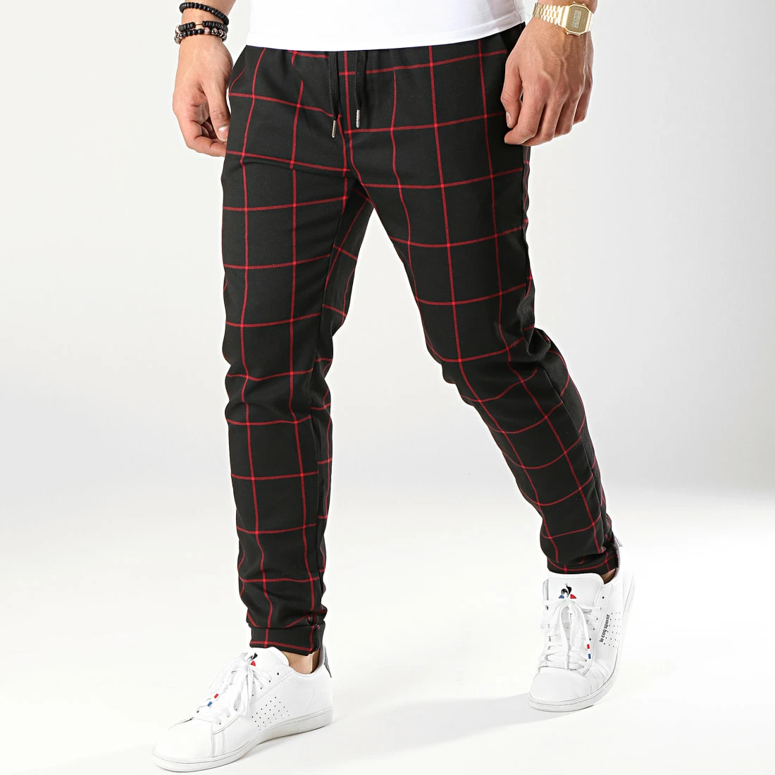 Sortie 🎁 Pantalon Carreaux 7337-QR04 Noir Rouge de Frilivin 🔥 3 Sortie 🎁 Pantalon Carreaux 7337-QR04 Noir Rouge de Frilivin 🔥