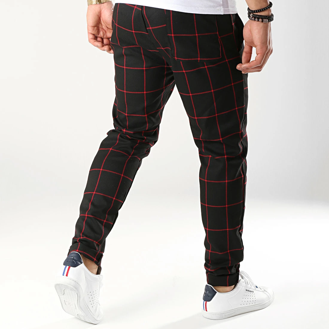 Sortie 🎁 Pantalon Carreaux 7337-QR04 Noir Rouge de Frilivin 🔥 6 Sortie 🎁 Pantalon Carreaux 7337-QR04 Noir Rouge de Frilivin 🔥 – Image 4