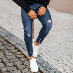 Sortie ⌛ Jean Super Skinny Fit VJ215 Bleu Denim de Frilivin 🔥 -Promos Frilivin Magasin frilivin 187493 VJ215 3 TPDT 20201001T153948 06