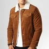 Sortie ✨ Veste Super Slim Fit Velours Col Mouton QQ536 Camel de Frilivin 🎉 -Promos Frilivin Magasin frilivin 193125 QQ536 10 20190814T100808 01