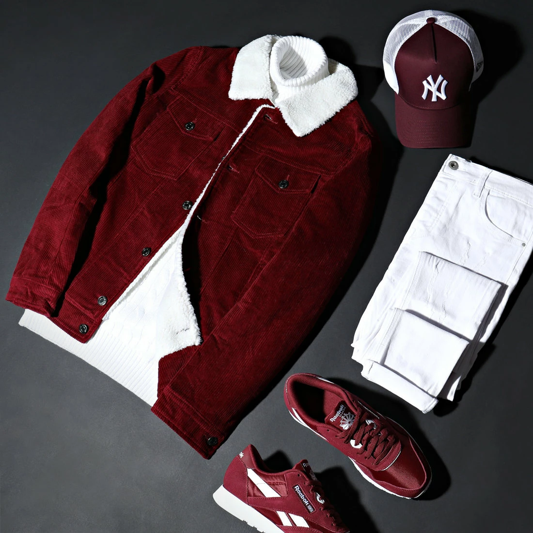 Offres 🥰 Veste Super Slim Fit Velours Col Mouton QQ536 Bordeaux de Frilivin 😀 7 Offres 🥰 Veste Super Slim Fit Velours Col Mouton QQ536 Bordeaux de Frilivin 😀 – Image 5