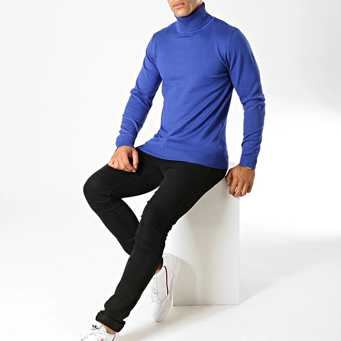 Acheter ⭐ Pull Col Roulé M009 Bleu Roi de Frilivin 😀 4 Acheter ⭐ Pull Col Roulé M009 Bleu Roi de Frilivin 😀 – Image 2