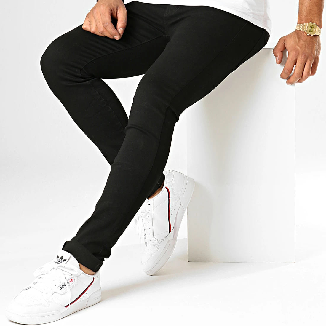 Meilleur prix 😀 Jean Slim JK029 Noir de Frilivin 🤩 4 Meilleur prix 😀 Jean Slim JK029 Noir de Frilivin 🤩 – Image 2