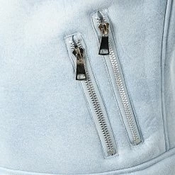 Acheter 😍 Veste Col Mouton QQ551 Bleu Ciel de Frilivin 🥰 -Promos Frilivin Magasin frilivin 203189 QQ551 14 20191112T125507 04