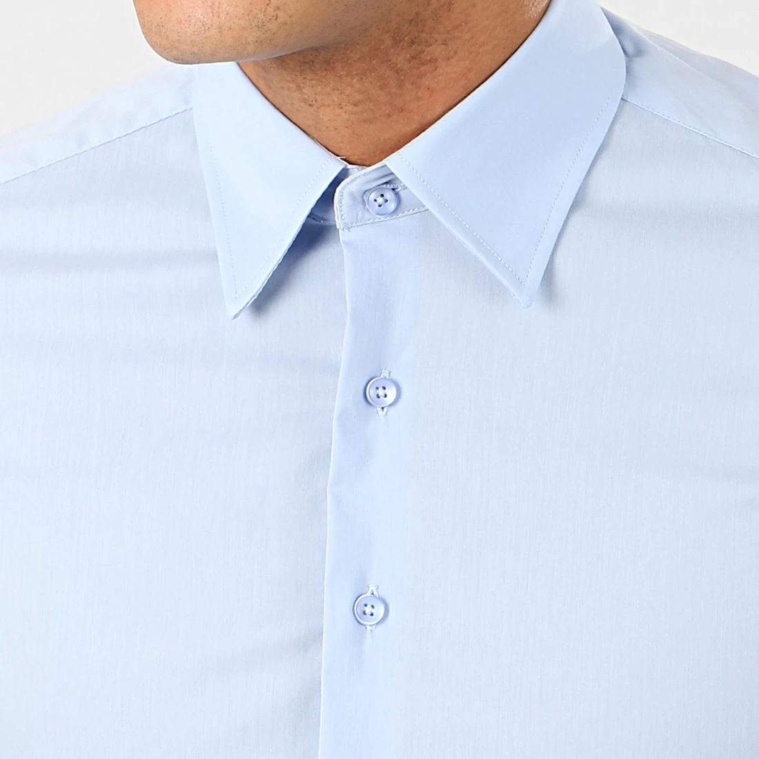 Meilleure vente 🎉 Chemise Manches Longues NS-7179 Bleu Ciel de Frilivin ⭐ 4 Meilleure vente 🎉 Chemise Manches Longues NS-7179 Bleu Ciel de Frilivin ⭐ – Image 2