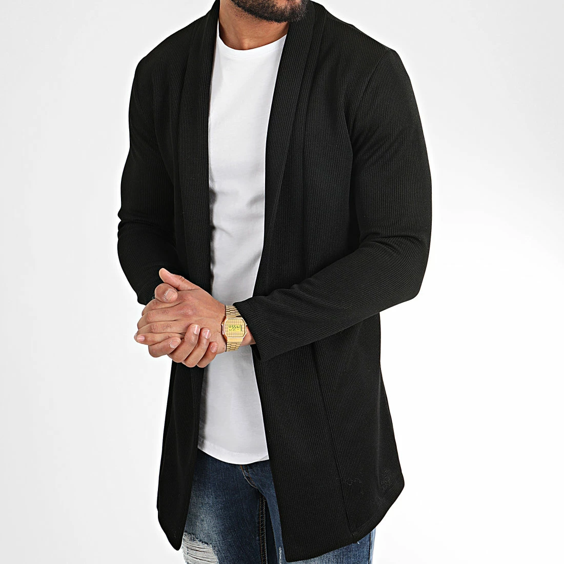 Remise 😉 Gilet Oversize 6882X Noir de Frilivin 🧨 5 Remise 😉 Gilet Oversize 6882X Noir de Frilivin 🧨 – Image 3