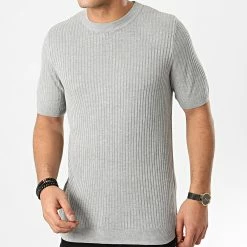 Promos Frilivin Magasin 23 Budget 🥰 Tee 👚 Shirt FA3001 Gris Chiné de Frilivin ❤️