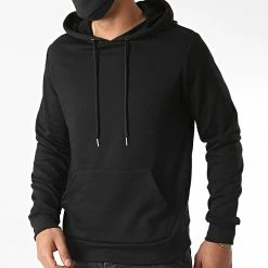 Meilleure affaire ⌛ Sweat Capuche BM1141 Noir de Frilivin ✔️