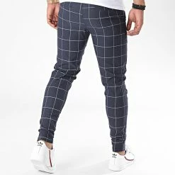 Coupon 😍 Pantalon A Carreaux 1719 Bleu Marine de Frilivin 🌟 -Promos Frilivin Magasin frilivin 223728 1719 NAVY 20200701T163243 04