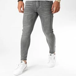 Vente flash 👍 Jean Super Skinny Fit VJ216 Gris de Frilivin 😍