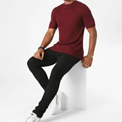 Offres 😉 Tee 👚 Shirt FA3001 Bordeaux de Frilivin 😉 -Promos Frilivin Magasin frilivin 229257 FA3001 6A 20200826T134200 03