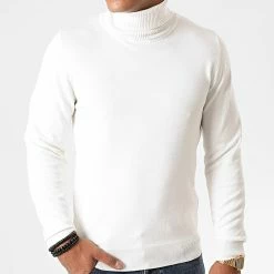 Grosses soldes 🌟 Pull Col Roulé M-004 Blanc de Frilivin 🧨 -Promos Frilivin Magasin frilivin 229261 M 004 20200826T134534 04