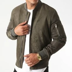 Nouveau 🔔 Bomber BB007 Vert Kaki de Frilivin ❤️