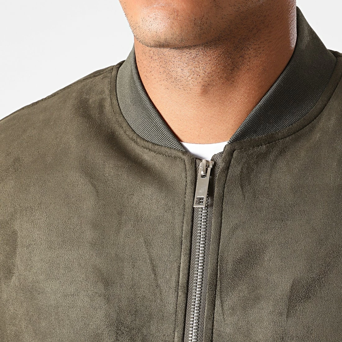 Nouveau 🔔 Bomber BB007 Vert Kaki de Frilivin ❤️ 4 Nouveau 🔔 Bomber BB007 Vert Kaki de Frilivin ❤️ – Image 2