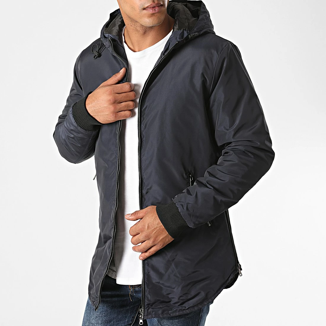 Acheter 🛒 Parka Capuche QQ581 Bleu Marine de Frilivin 🔔 4 Acheter 🛒 Parka Capuche QQ581 Bleu Marine de Frilivin 🔔 – Image 2