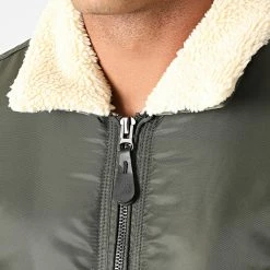 Offres 🔔 Bomber Col Mouton AB6630 Vert Kaki de Frilivin ❤️ -Promos Frilivin Magasin frilivin 229770 AB6630 2 20200828T171627 02