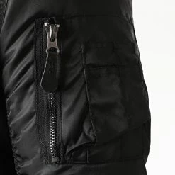 Remise 💯 Bomber Col Mouton AB6630 Noir de Frilivin 🎉 -Promos Frilivin Magasin frilivin 229952 AB6630 1 20200831T133158 02