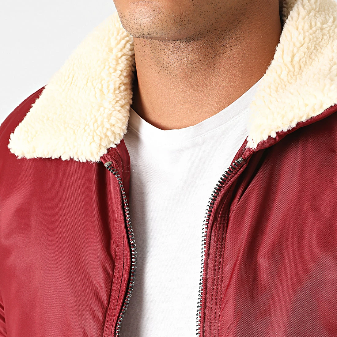 Coupon 🔔 Bomber Col Mouton AB6630 Bordeaux de Frilivin ❤️ 4 Coupon 🔔 Bomber Col Mouton AB6630 Bordeaux de Frilivin ❤️ – Image 2