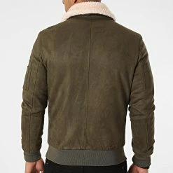 Tout neuf ✨ Bomber Col Fourrure D005 Vert Kaki de Frilivin 🌟 -Promos Frilivin Magasin frilivin 238872 D005 2 20201026T163539 04