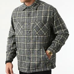 Top 10 😀 Surchemise A Carreaux BM1175 Gris Anthracite Jaune de Frilivin ⭐ -Promos Frilivin Magasin frilivin 245215 BM1175 4 20211118T114239 03