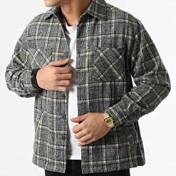 Top 10 😀 Surchemise A Carreaux BM1175 Gris Anthracite Jaune de Frilivin ⭐