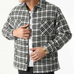 Top 10 😀 Surchemise A Carreaux BM1174 Noir Blanc de Frilivin 😀