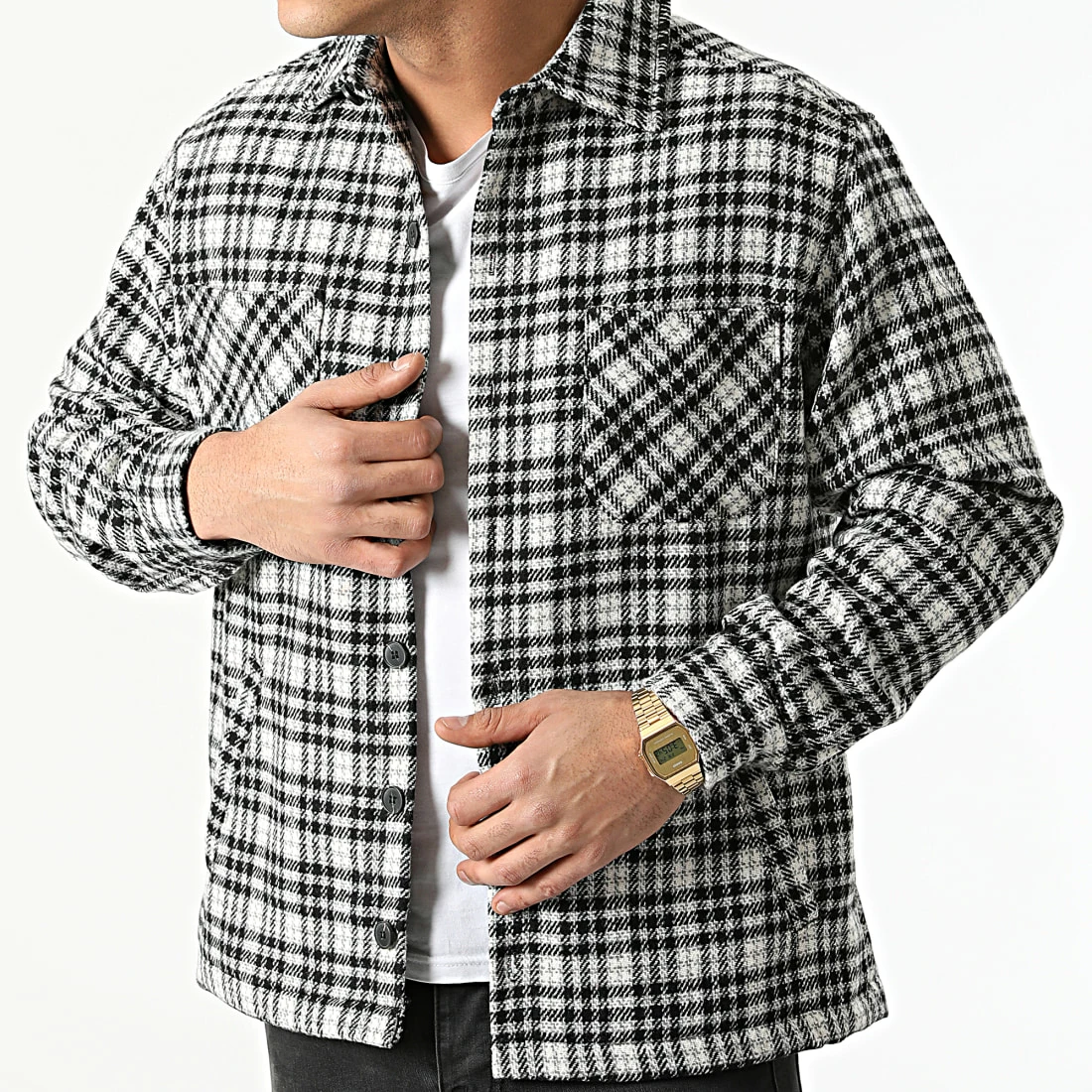 Top 10 😀 Surchemise A Carreaux BM1174 Noir Blanc de Frilivin 😀 3 Top 10 😀 Surchemise A Carreaux BM1174 Noir Blanc de Frilivin 😀