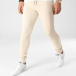 Budget 👏 Pantalon Jogging BM1169 Beige de Frilivin ✔️