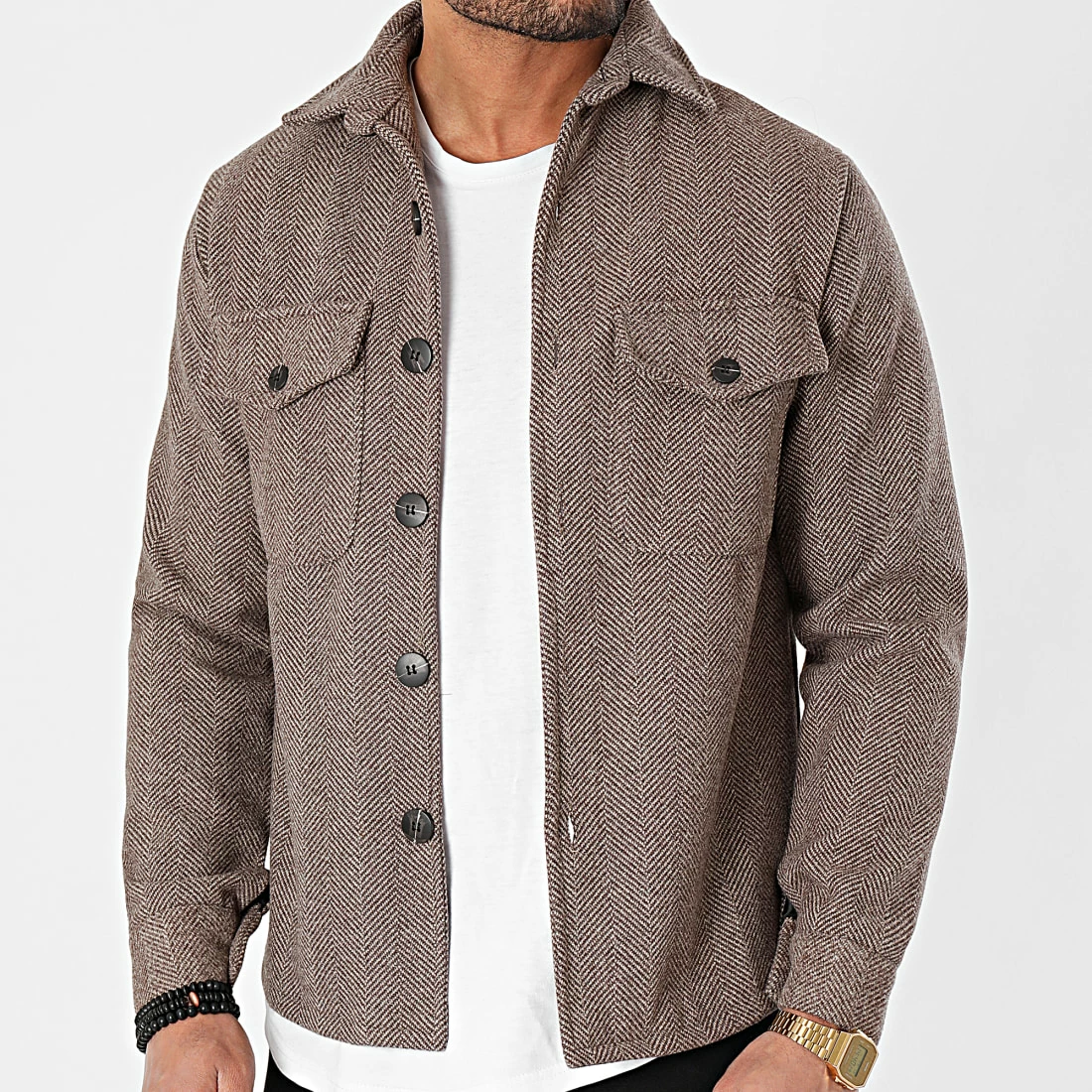 Grosses soldes 🧨 Surchemise A Carreaux 4135 Marron de Frilivin ❤️ 3 Grosses soldes 🧨 Surchemise A Carreaux 4135 Marron de Frilivin ❤️