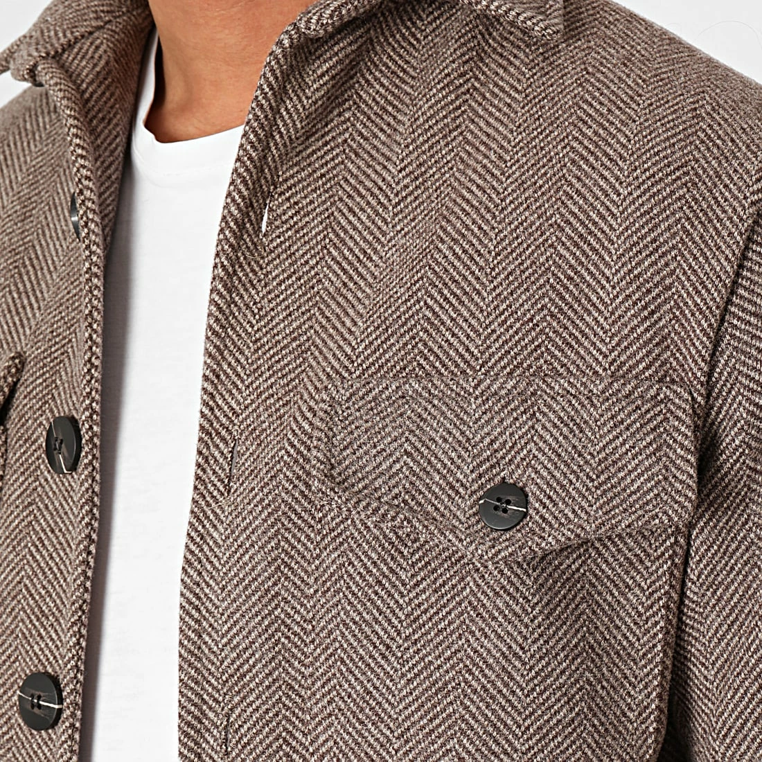 Grosses soldes 🧨 Surchemise A Carreaux 4135 Marron de Frilivin ❤️ 4 Grosses soldes 🧨 Surchemise A Carreaux 4135 Marron de Frilivin ❤️ – Image 2