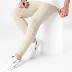 De gros ❤️ Pantalon Chino Skinny 1882 Beige de Frilivin 🥰 -Promos Frilivin Magasin frilivin 251239 1882 BEIGE 20210212T152343 03