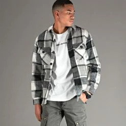 Vente flash 💯 Surchemise A Carreaux HP03210 Gris de Frilivin 🔔 -Promos Frilivin Magasin frilivin 251405 HP03210 4 20211006T160304 05