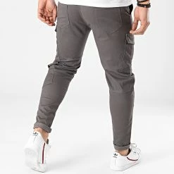 Sortie 🔔 Pantalon Cargo BM1231 Gris Anthracite de Frilivin ⭐ -Promos Frilivin Magasin frilivin 251417 BM1231 4 20210212T152911 04
