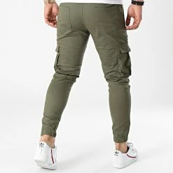 Sortie 👏 Jogger Pant BM1285 Vert Kaki de Frilivin 🌟 -Promos Frilivin Magasin frilivin 253737 BM1285 2 20210312T160801 04