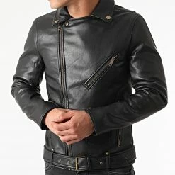 Tout neuf ❤️ Veste Biker QQ635 Noir de Frilivin 💯 -Promos Frilivin Magasin frilivin 253852 QQ635 1 20210302T094436 03