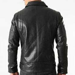 Tout neuf ❤️ Veste Biker QQ635 Noir de Frilivin 💯 -Promos Frilivin Magasin frilivin 253852 QQ635 1 20210302T094437 04