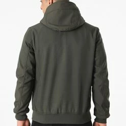 Remise 😍 Veste Zippée A Capuche DL035 Vert Kaki de Frilivin 👍 -Promos Frilivin Magasin frilivin 253855 DL035 2 20210226T145634 04