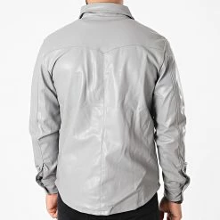 Meilleure affaire 👍 Surchemise Manches Longues BM1252 Gris de Frilivin 🔔 -Promos Frilivin Magasin frilivin 253861 BM1252 4 20210224T145303 04