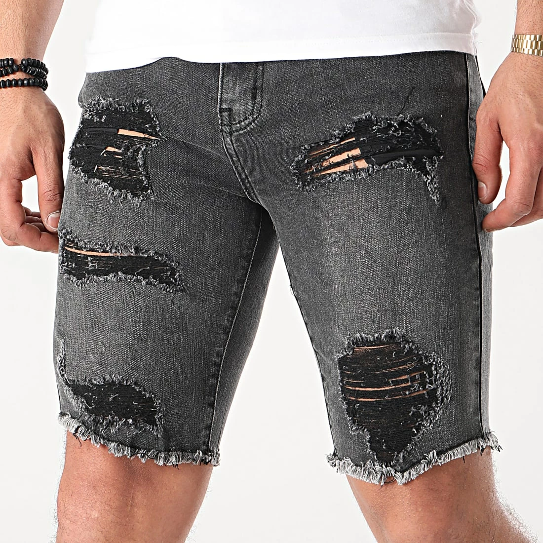 Remise ✔️ Short Jean Slim VJ292 Noir de Frilivin ✔️ 2 Remise ✔️ Short Jean Slim VJ292 Noir de Frilivin ✔️