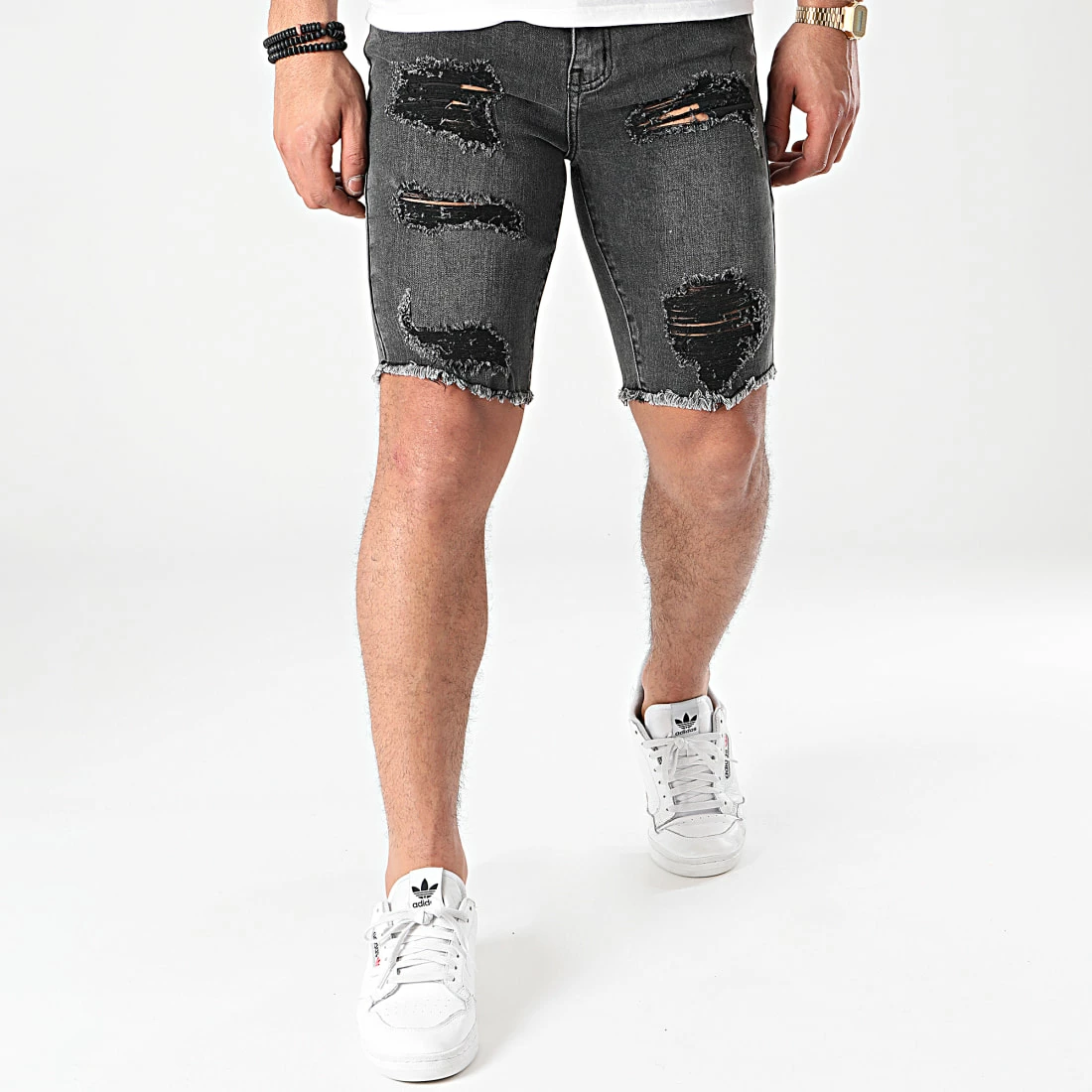 Remise ✔️ Short Jean Slim VJ292 Noir de Frilivin ✔️ 4 Remise ✔️ Short Jean Slim VJ292 Noir de Frilivin ✔️ – Image 3