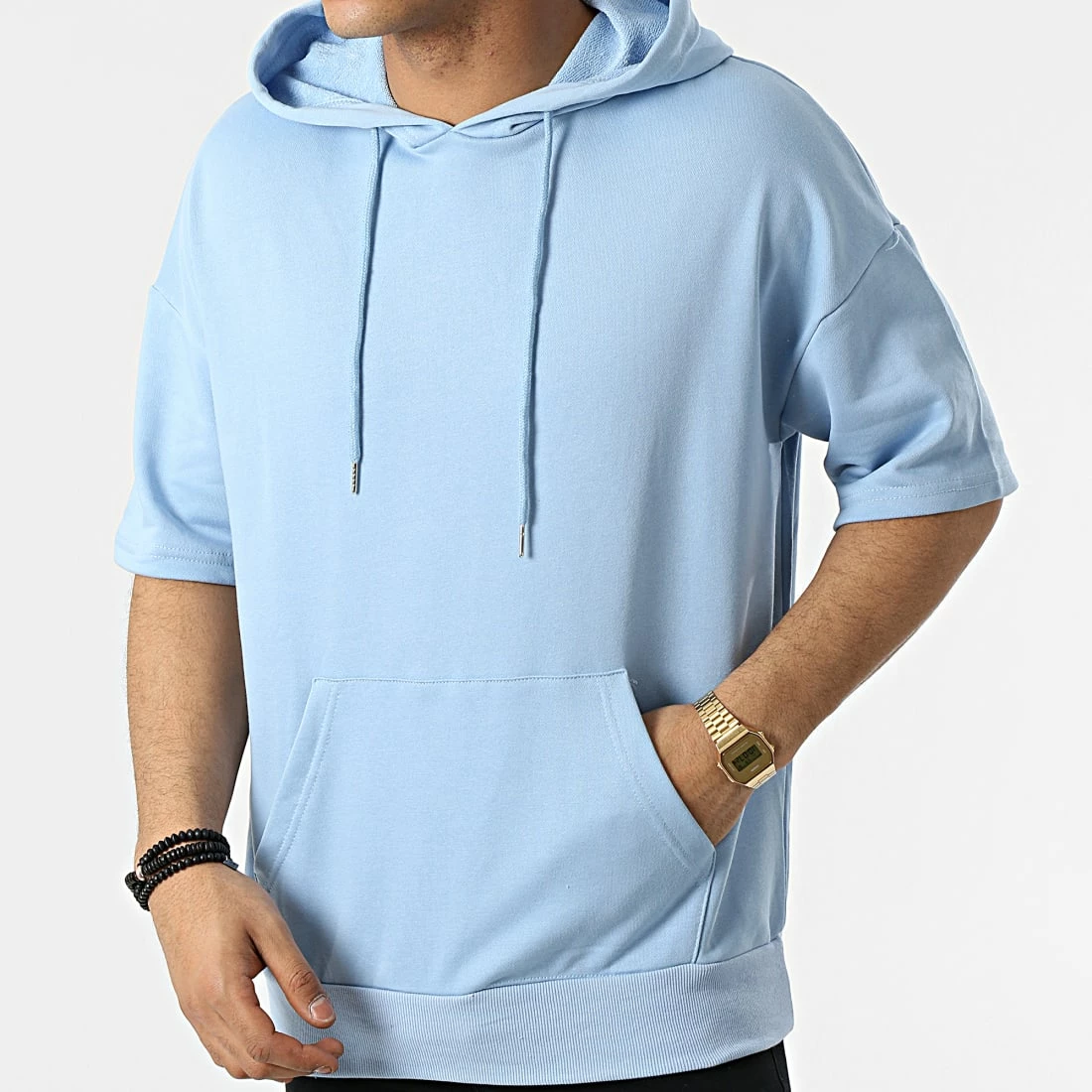 Offres 🛒 Sweat Capuche Manches Courtes BM1140 Bleu Clair de Frilivin 🌟 3 Offres 🛒 Sweat Capuche Manches Courtes BM1140 Bleu Clair de Frilivin 🌟