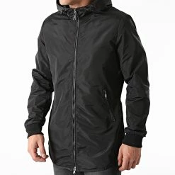 Promo 🌟 Veste Zippée A Capuche QQ625 Noir de Frilivin 💯