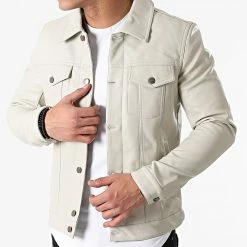 Remise 😉 Veste QQ653 Beige de Frilivin 😍