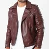 Meilleure vente ❤️ Veste Biker SK011 Bordeaux de Frilivin 🛒 -Promos Frilivin Magasin frilivin 259700 SK011 6 20210414T115904 01